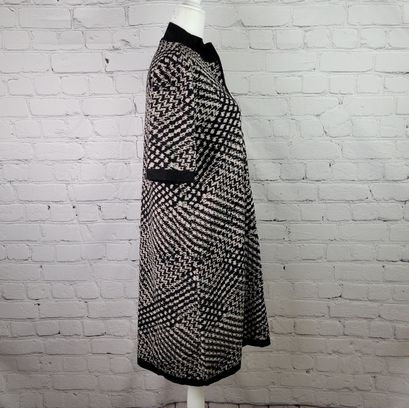 NWT CALVIN KLEIN Quarter Zip Patterned Sweater Dress - Picture 5 of 11